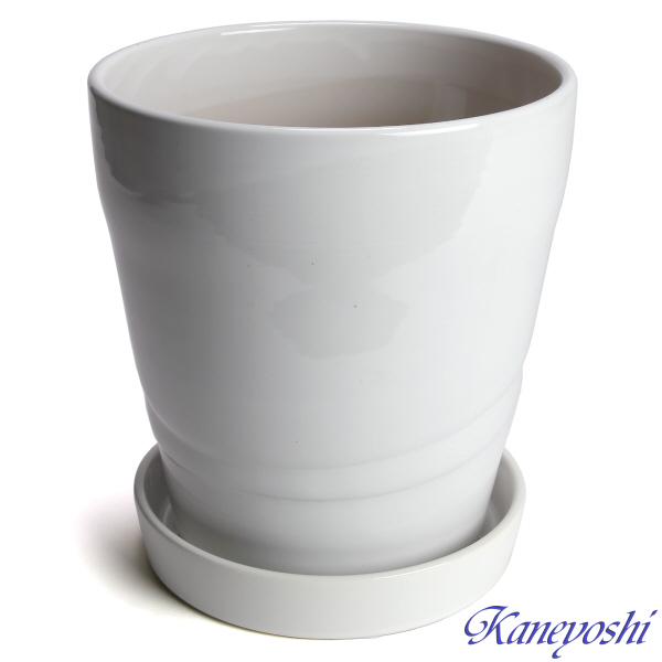 陶器の脚付き植木鉢 約20cm 陶器】白い脚付き植木鉢 送料無料 その他インテリア雑貨 yaya