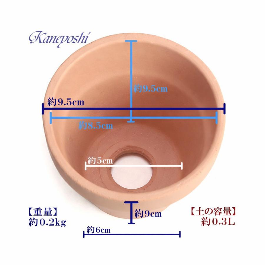植木鉢 おしゃれ 安い 陶器 サイズ 10cm メキシカン 3号 素焼 室内 屋外 レンガ 色 |  | 03