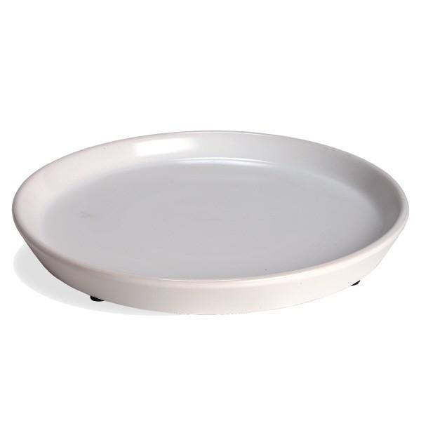 植木鉢用受皿 おしゃれ 安い 陶器 サイズ 30.5cm PR30 10号 ホワイト 室内 屋外 白 色 |  | 01