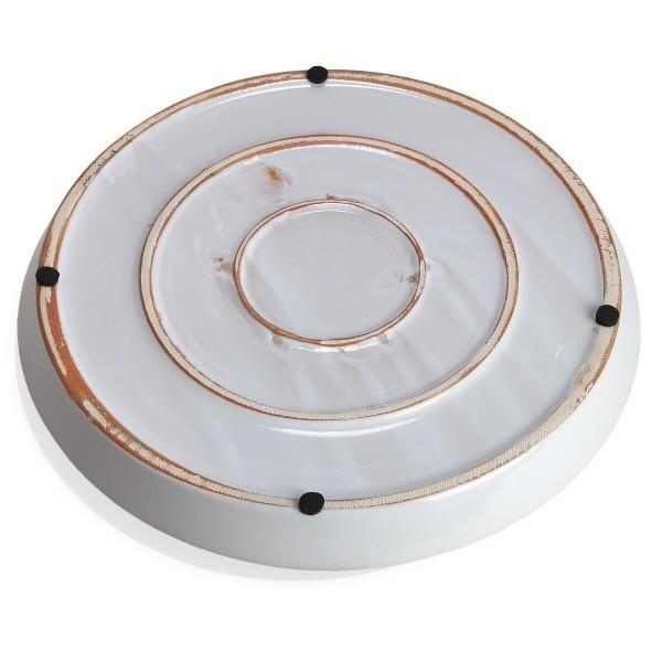 植木鉢用受皿 おしゃれ 安い 陶器 サイズ 34.5cm PR35 11号 ホワイト 室内 屋外 白 色 |  | 03