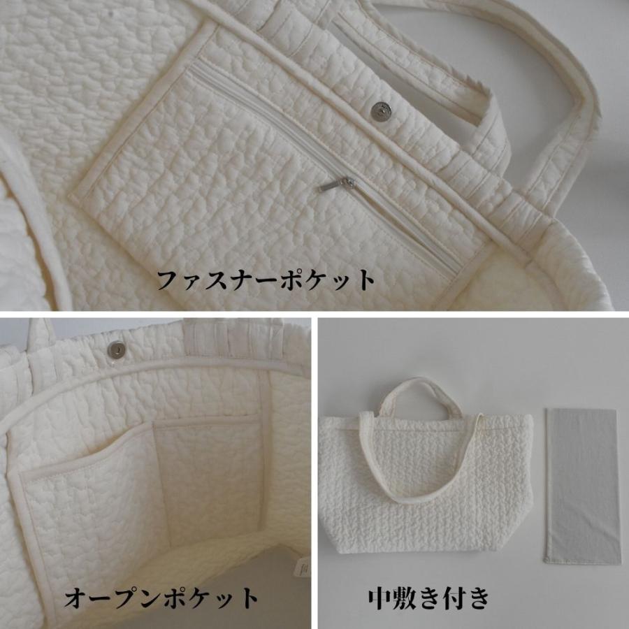イブルのバッグ クラウド柄 マチ付き Lサイズ 約50×30cm W取っ手 レッスンバッグ 韓国製 ヌビバッグ :ibul-bag-L-W