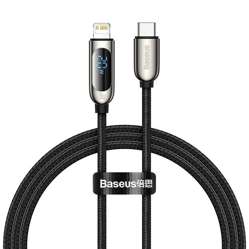 Baseus iPhone PD 20W ライトニング 急速充電 ケーブル Wワット数表記 1m/2m 純正品質 iPhone 13 Pro Max 12 Apple アップル ナイロン編み 耐久 |  | 01