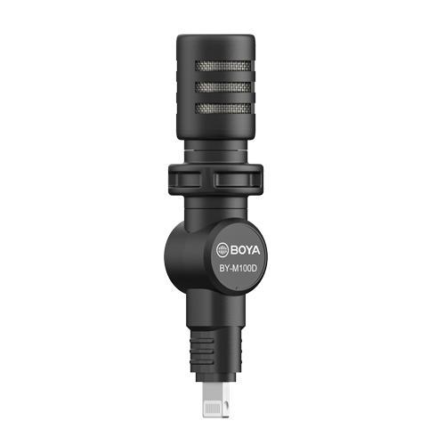 BOYA BY-M100D 小型コンデンサーマイク2本セット BOYA BY-M100D アップルマイク MFI認定 Lightning コネクタ プラグイン