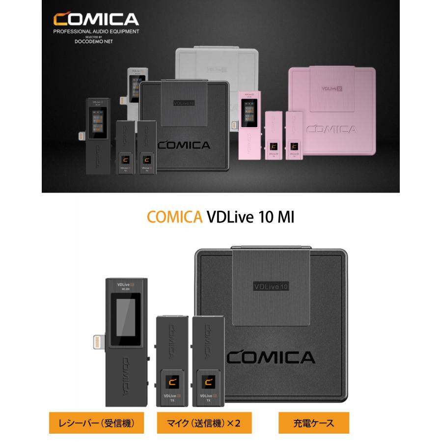 COMICA VDLive10 MI スマホ外付けマイク iPhone用 ワイヤレス