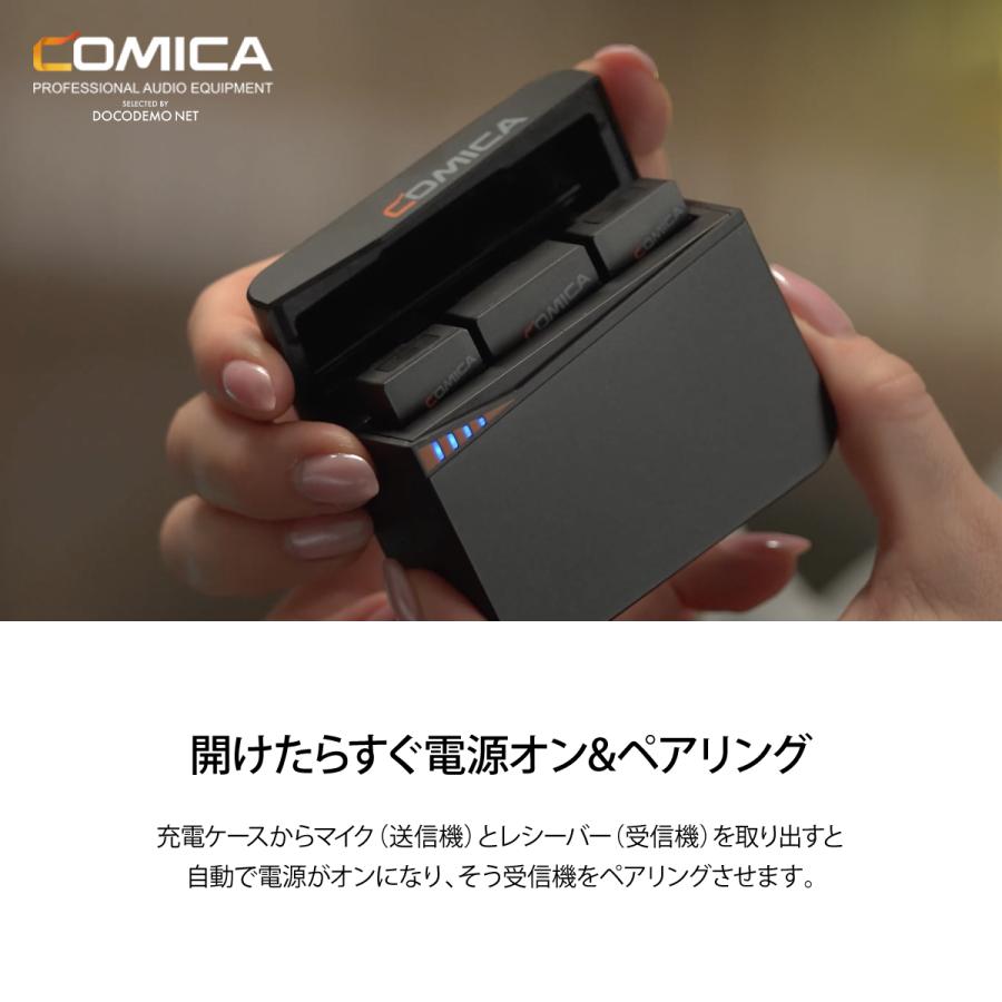 COMICA VIMO C3 2.4G デュアルチャンネル ミニ ワイヤレスマイク