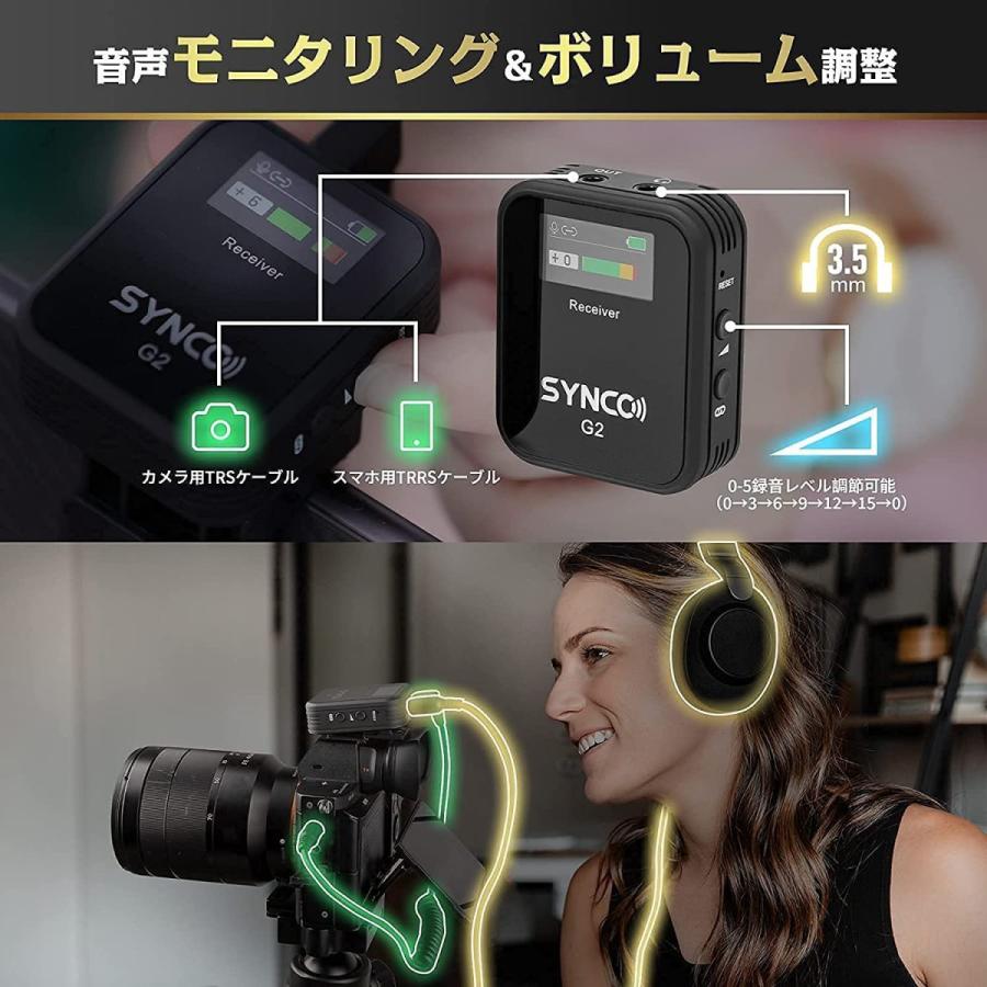 技適マーク認証 SYNCO G2 A1 ワイヤレスピンマイクシステム