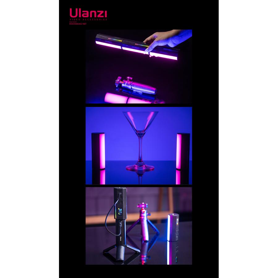 Ulanzi I-LIGHT マグネット式 LEDビデオライト 360°RGB撮影用