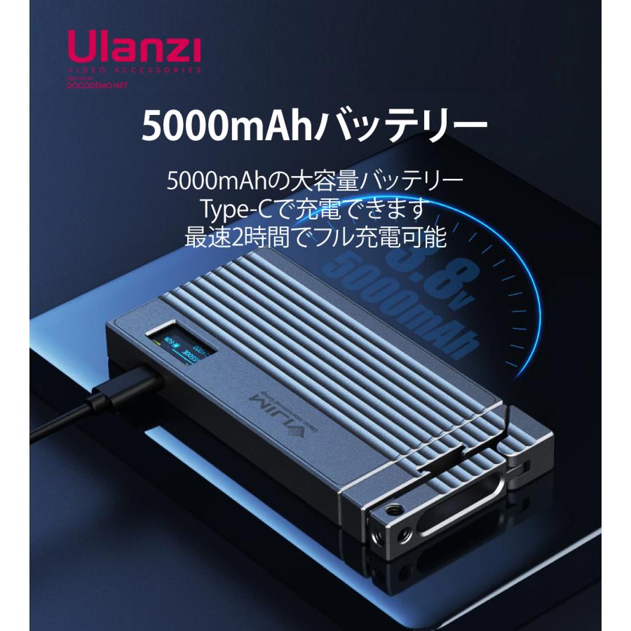 Ulanzi VIJIM R70 メタルフルカラー RGB LED ビデオライト 調整 Ulanzi VIJIM R70 メタルフルカラー RGB LED ビデオライト 調整