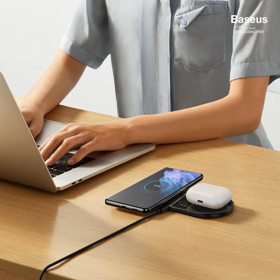 【最終値下げ】複数同時ワイヤレス充電可能「Base」 Baseuse iPhone 16 15 ワイヤレス充電器 2台同時充電 最大20W