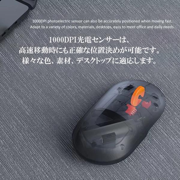 xiaomi ワイヤレスマウス 2 マウス 1000dpi 2.4GHz 超薄型 無線 静音 薄型 軽量 USB パソコン PC 左利き｜docodemo｜08