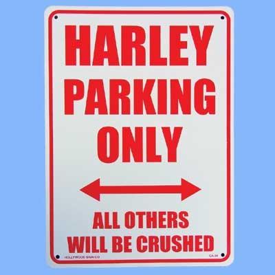 ハーレー専用駐車場　サインボード　harley parking only　ボード | 