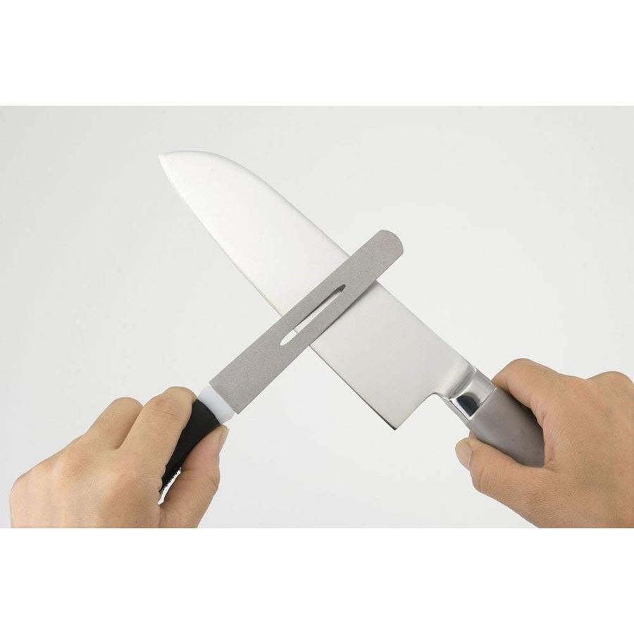 水を使わなくても研げる　やわらかダイヤモンドシャープナー　両面使える　軽くなぞるだけ　包丁研ぎ棒　安い　ナイフ　 | Kakusee | 01