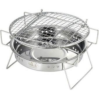 ステンレス製　テーブルグリル　卓上コンロ　BBQ　キャンプ　災害用　携帯袋付き　バーベキューコンロ　コンパクト　アウトドア用品 GRILL |  | 01