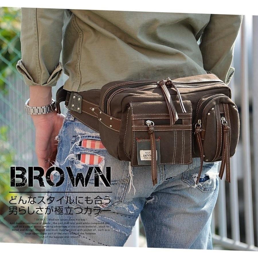 LHH-74028　デバイス　ウエストバッグ  メンズ ボディバッグ ウエストポーチ ヒップバッグ  アウトドア おしゃれ 帆布 大容量 |  | 03