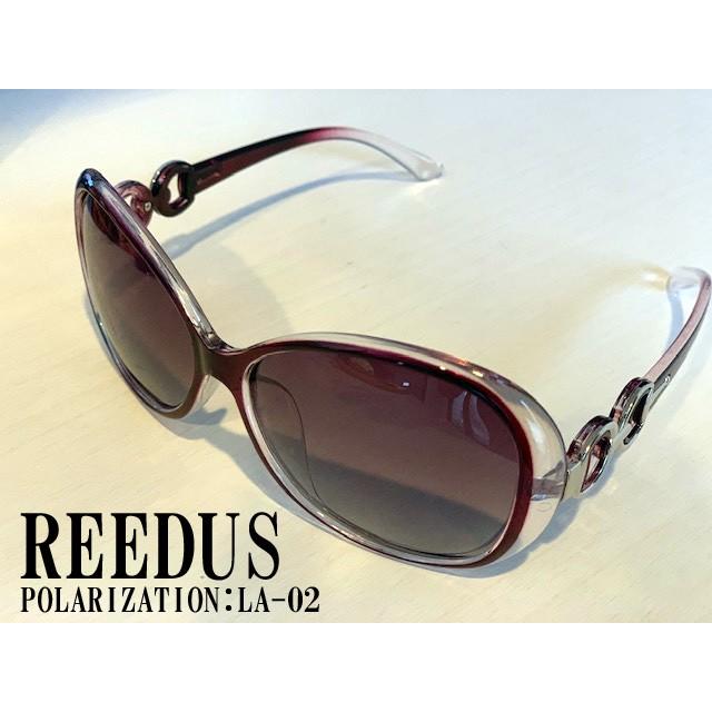LA-02 巾着袋付き　パープル　女性　偏光サングラス　レディース　REEDUS　UVカット　紫外線防止　ゴルフ　ドライブ お洒落　ハーレー |  | 01