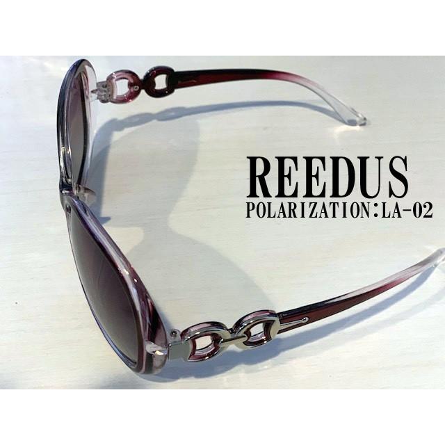 LA-02 巾着袋付き　パープル　女性　偏光サングラス　レディース　REEDUS　UVカット　紫外線防止　ゴルフ　ドライブ お洒落　ハーレー |  | 02