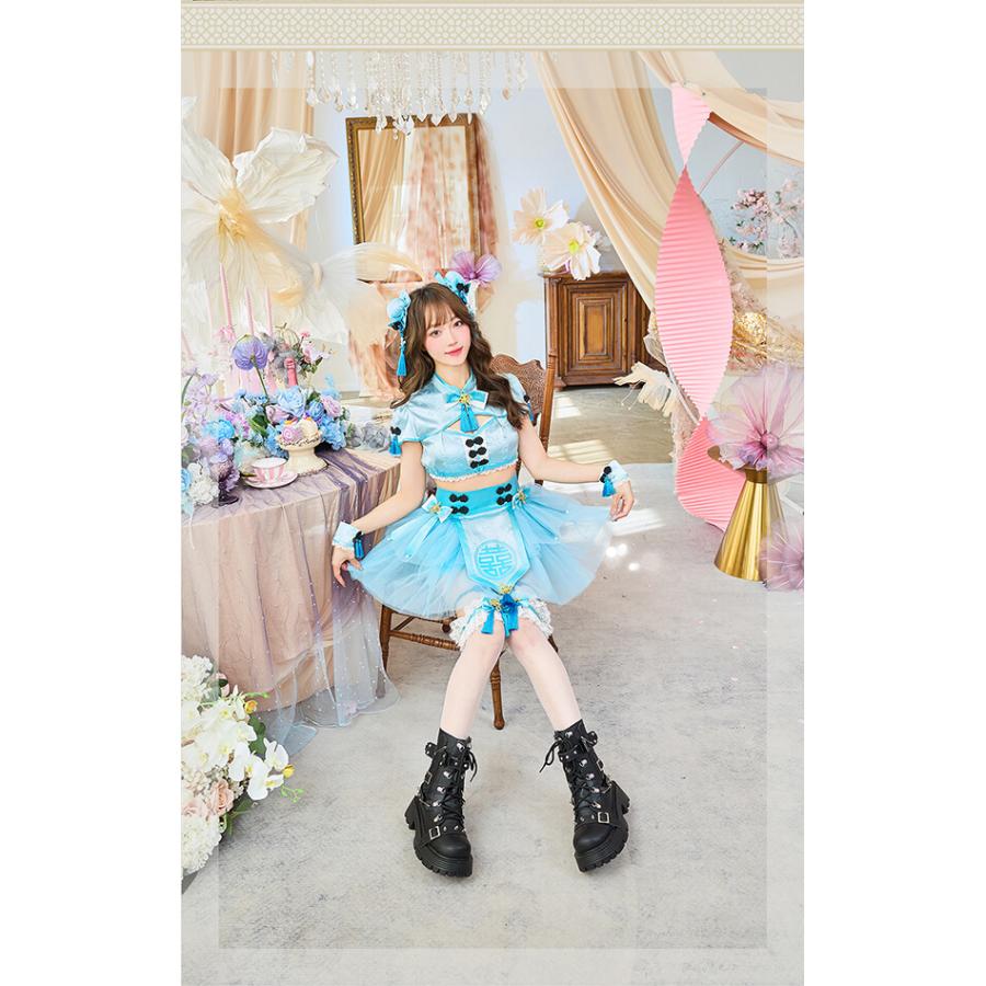 正規品]【あすつく】アイドル チャイナ ピンク パープル ブルー