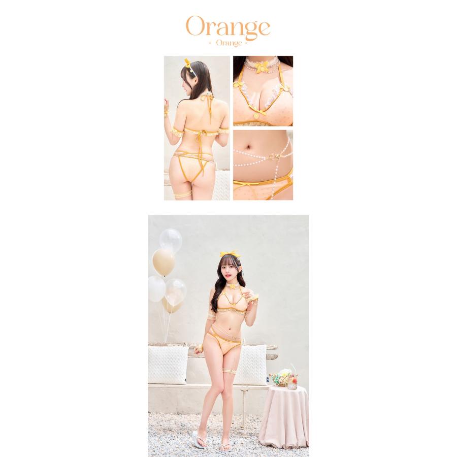 正規品]【あすつく】水着 ビキニ ブルー レッド ピンク オレンジ