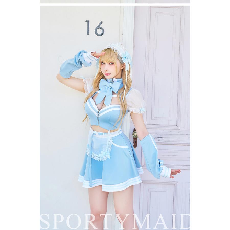 正規品]【あすつく】コスプレ メイド ウエイトレス シスル ピンク