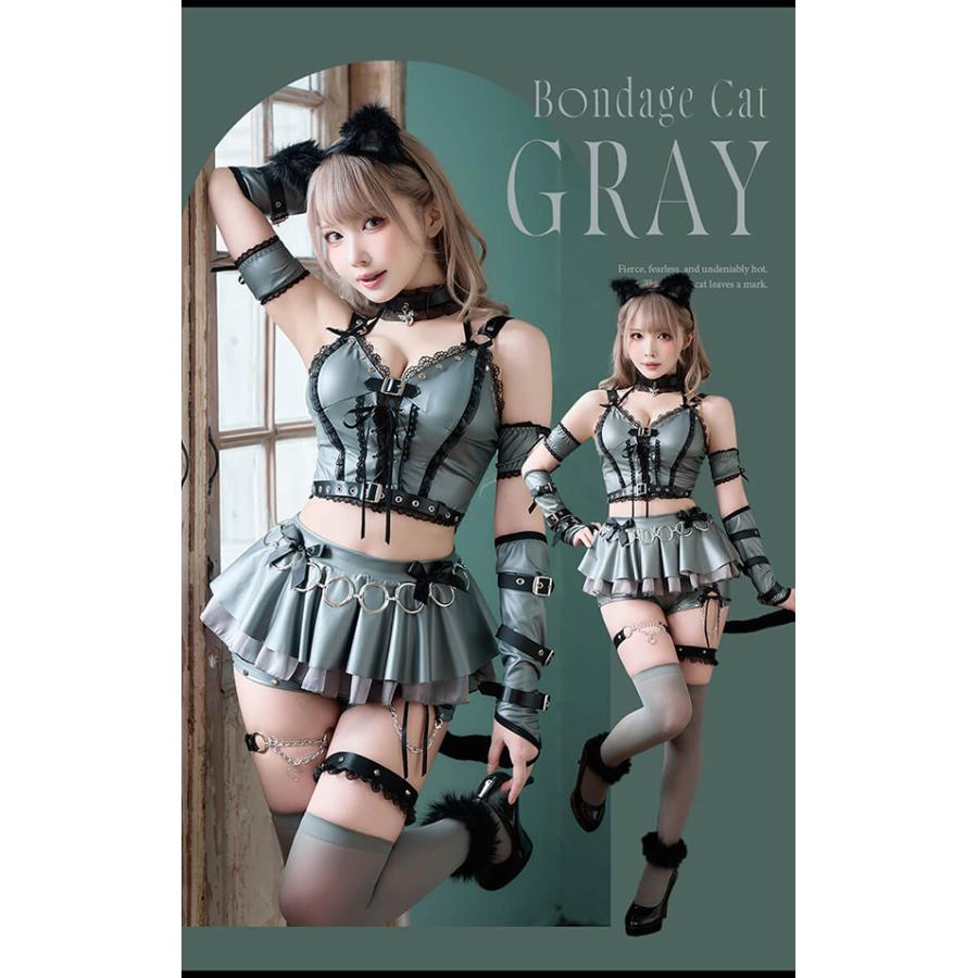 正規品]【ブラックは予約】アニマル レザー ボンテージ キャット 女性