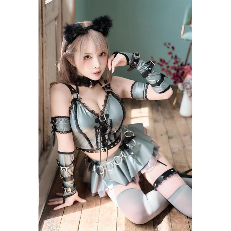 正規品]【あすつく】アニマル レザー ボンテージ キャット 女性