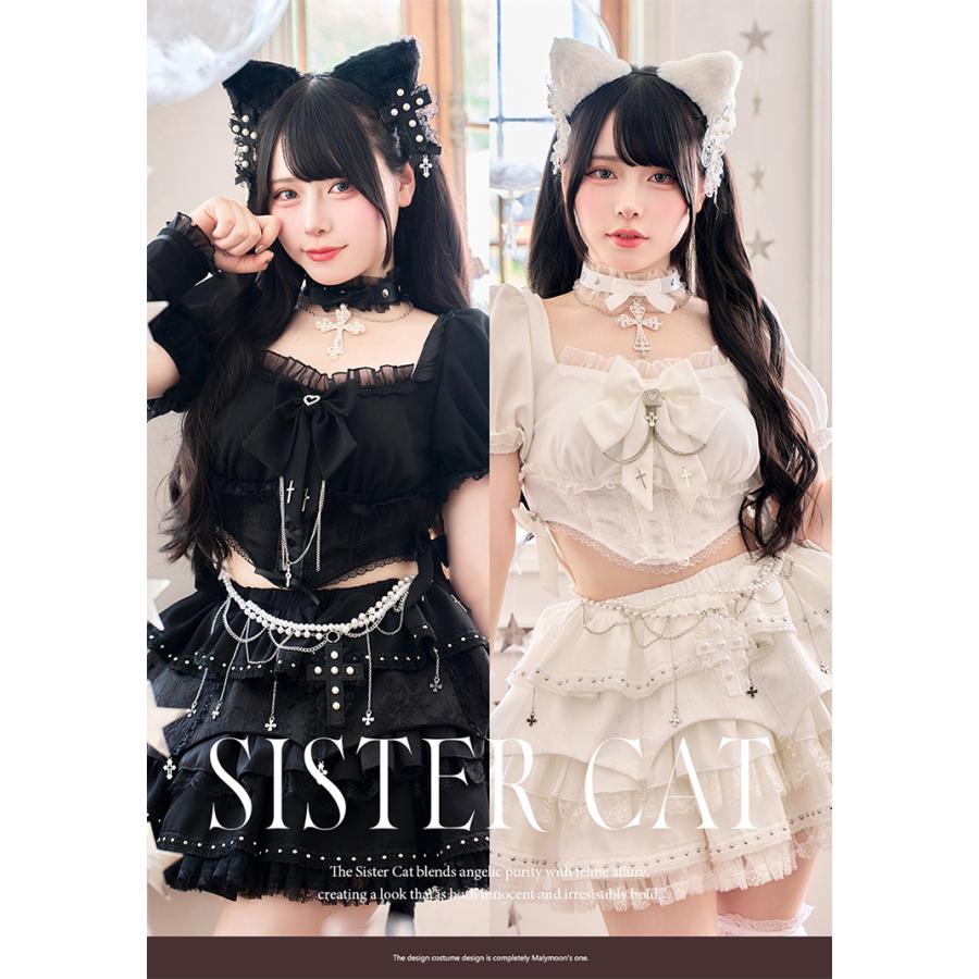 正規品]【あすつく】コスプレ アニマル 動物 キャット ねこ 白 黒
