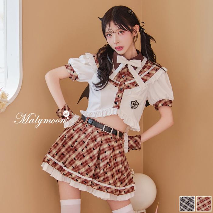 正規品]【あすつく】コスプレ 制服 女子高生 セーラー デビル ブラック