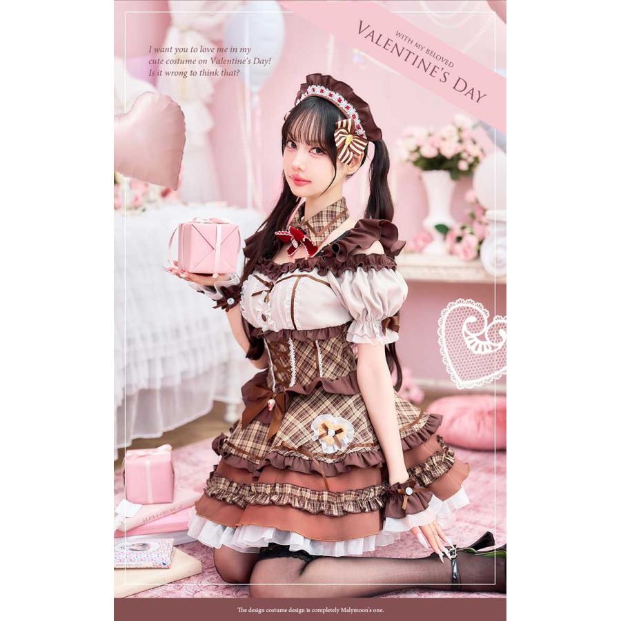 Malymoon ラブハートブラウニーキャットメイド 即日発送】【景井ひな着用】ラブハートブラウニーキャットメイド