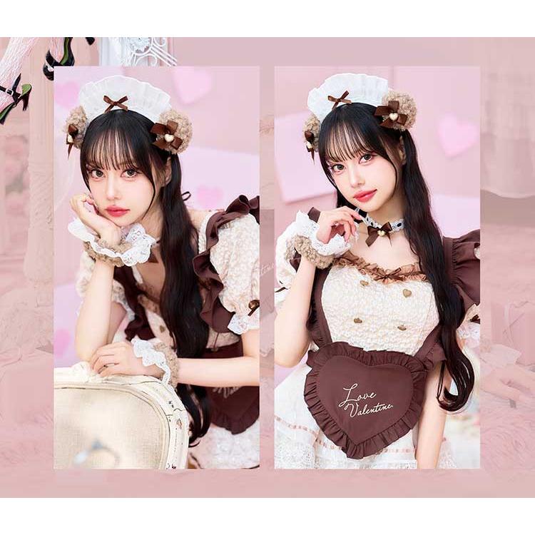 正規品]【あすつく】コスプレ バレンタイン メイド ウエイトレス