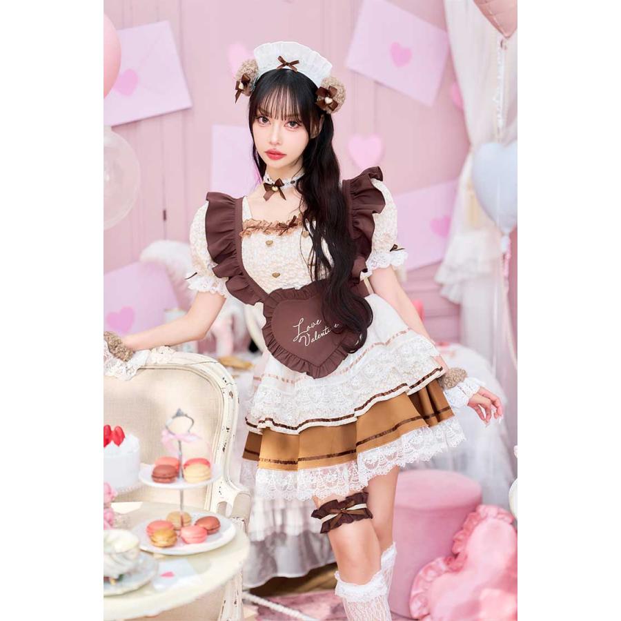正規品]【あすつく】コスプレ バレンタイン メイド ウエイトレス