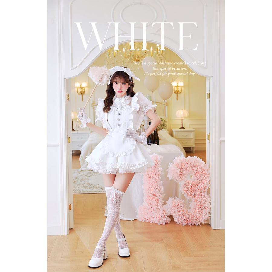 正規品]【あすつく】純白 メイド メイド服 白 ホワイト 純潔 コスプレ