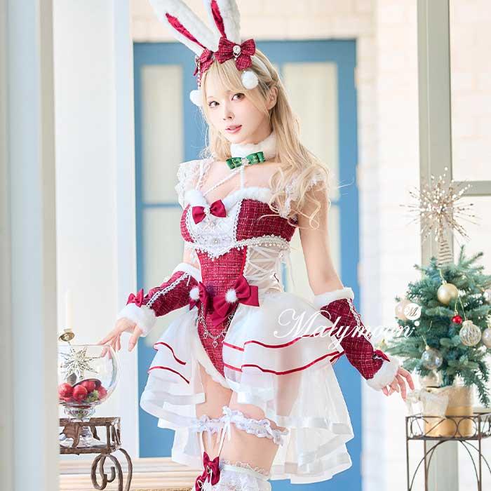 正規品]【1〜3営業日に発送】コスプレ クリスマス サンタ バニーガール