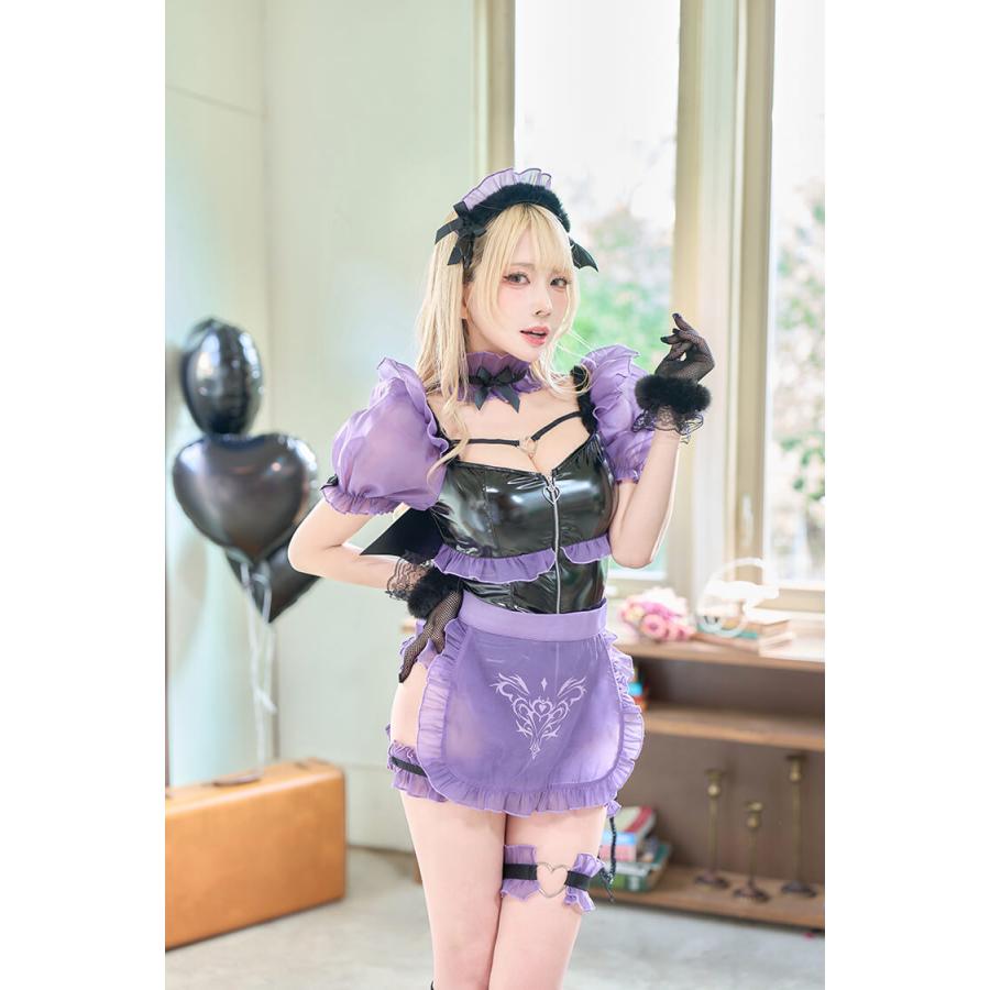 正規品]【あすつく】コスプレ サキュバス メイド ブラック 家政婦