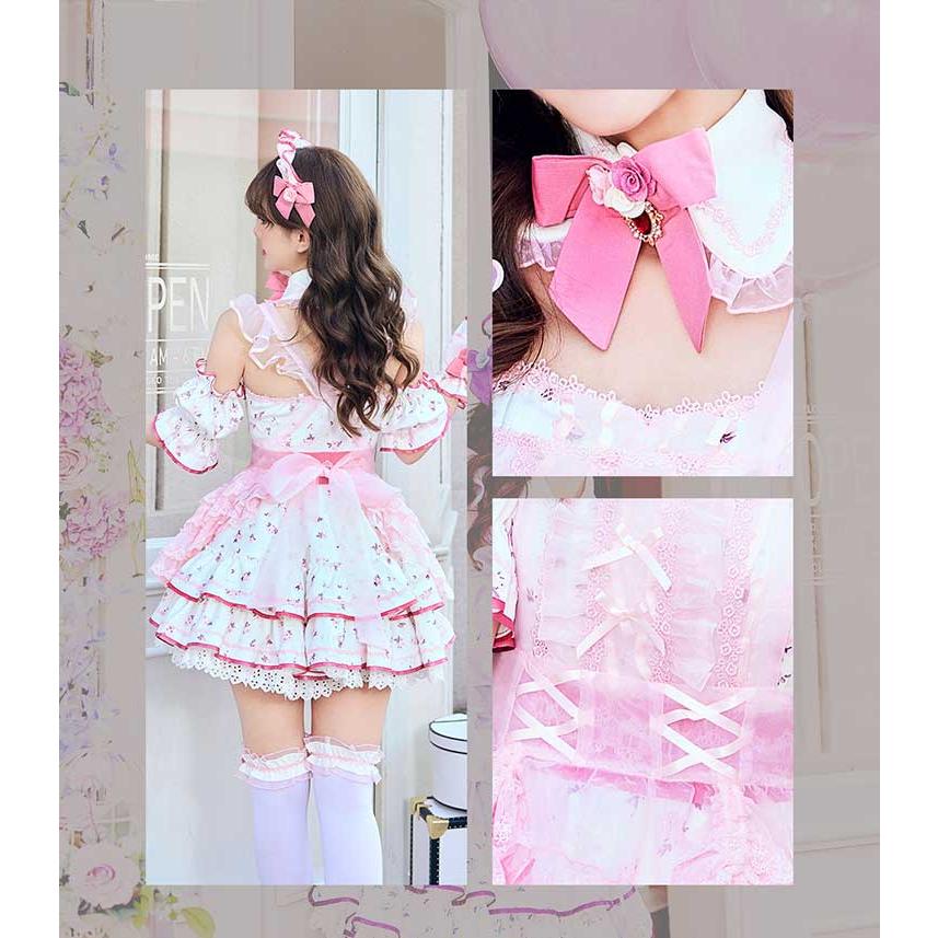 正規品]【パープルは予約】コスプレ メイド ウエイトレス 家政婦