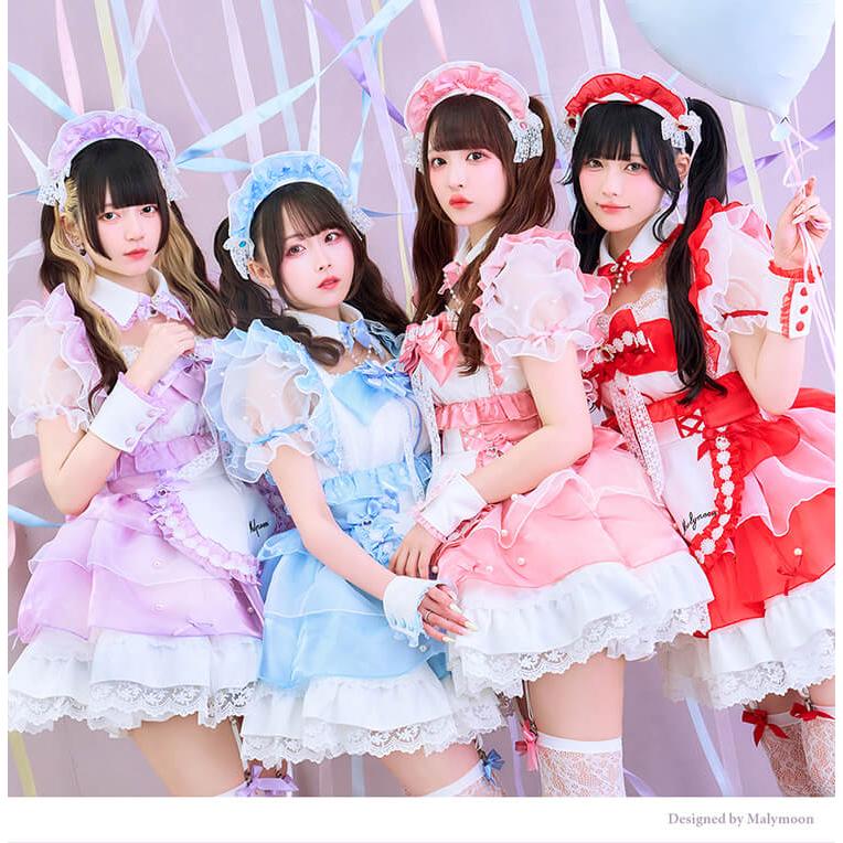正規品]【あすつく】きゅるりんってしてみて 魔法少女 パープル ブルー