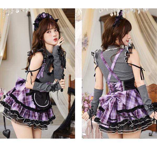 正規品]【あすつく】メイド服 ウェイトレス コスプレ 悪魔 サキュバス