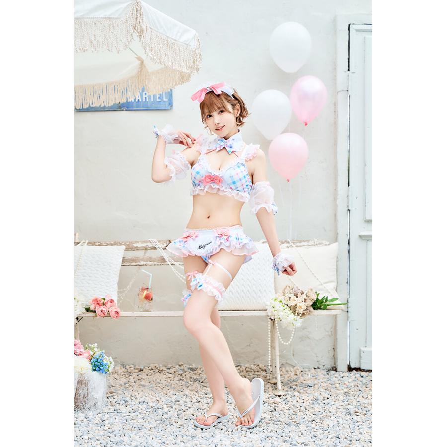 正規品]【一部予約】ビキニ 水着 オレンジ ライトブルー ピンク
