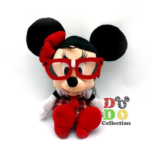 Disney（ディズニー） メガネをかける ミニー ぬいぐるみ Nerd オタク