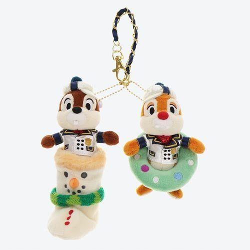 チップ＆デール ぬいぐるみバッジ イッツ・クリスマスタイム 2021限定 