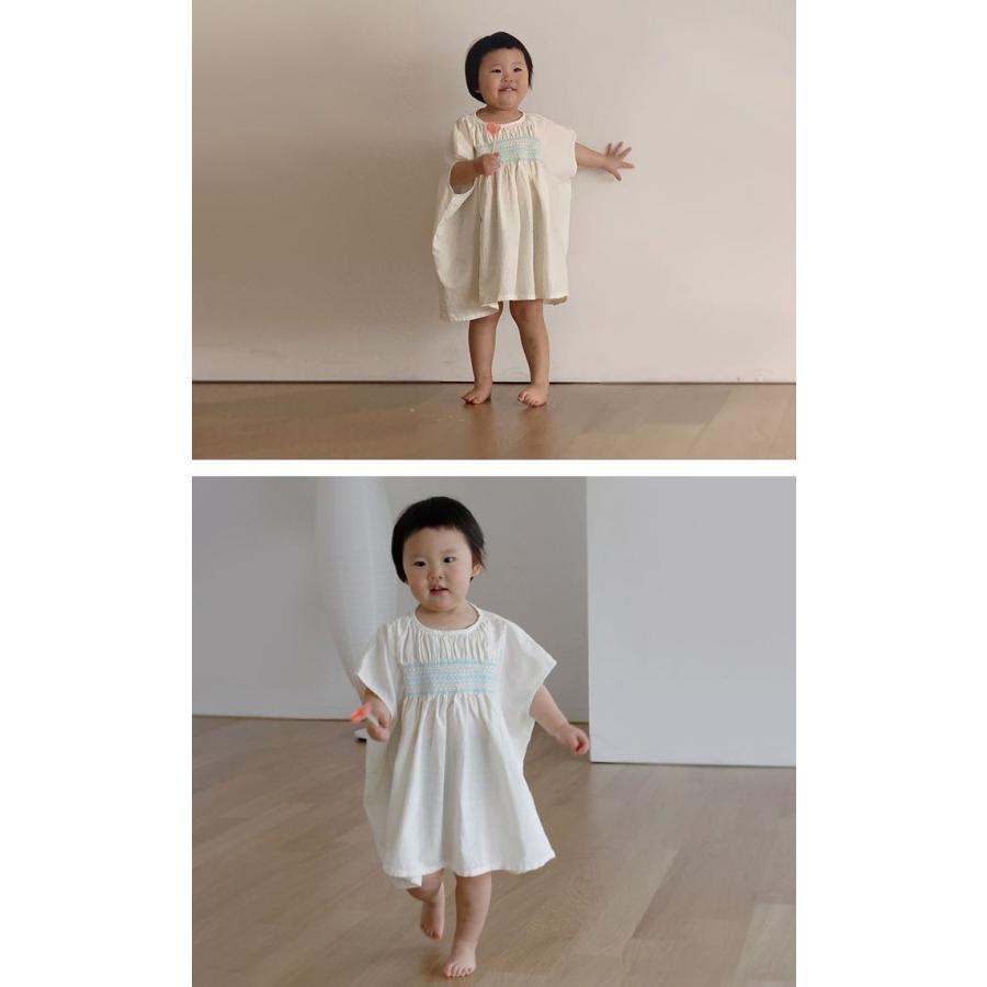 スモックワンピース サマードレス ギャザー スモック バカンス 刺繍 子供服 キッズ 韓国子供服 子ども服 Dodokids ドドキッズ 90 100 110 1 Bs 9 104 Dodokids 通販 Yahoo ショッピング