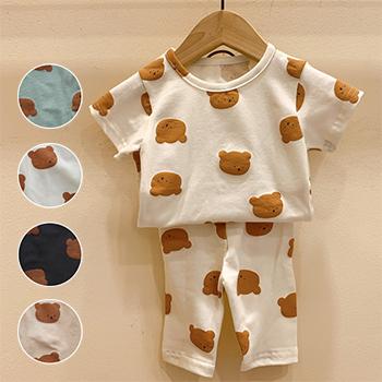 クマちゃん 室内着 寝巻き パジャマ 半袖 上下セット ルームウェア 綿 部屋着 セットアップ ベビー 子供服 キッズ 韓国子供服 Dodokids Tt 00 031 Dodokids 通販 Yahoo ショッピング