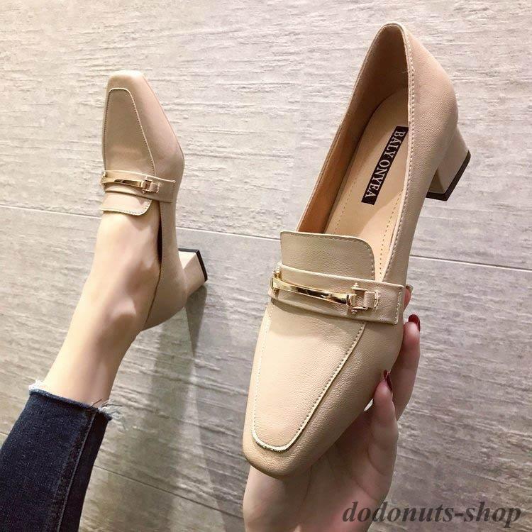パンプス 春靴 レディース レザーシューズ ローファー パンプス 春靴 レディース レザーシューズ ローファー