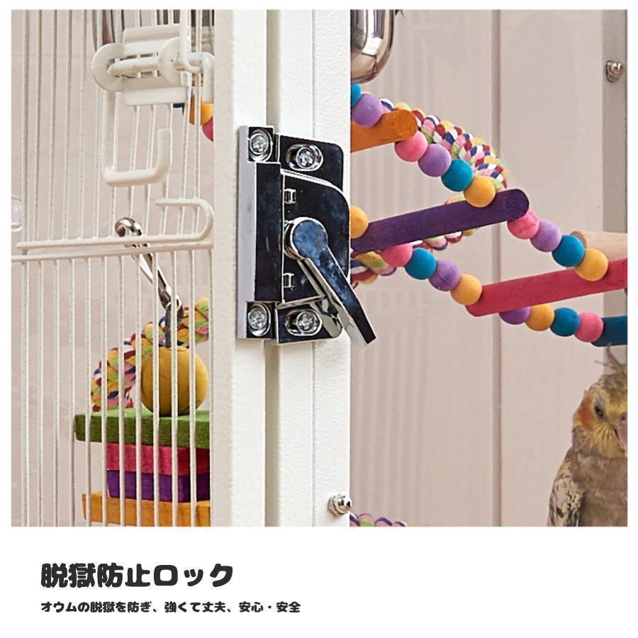 クリアアクリル鳥かご 複数飼い大型インコ ケージ セキセイインコゴザ