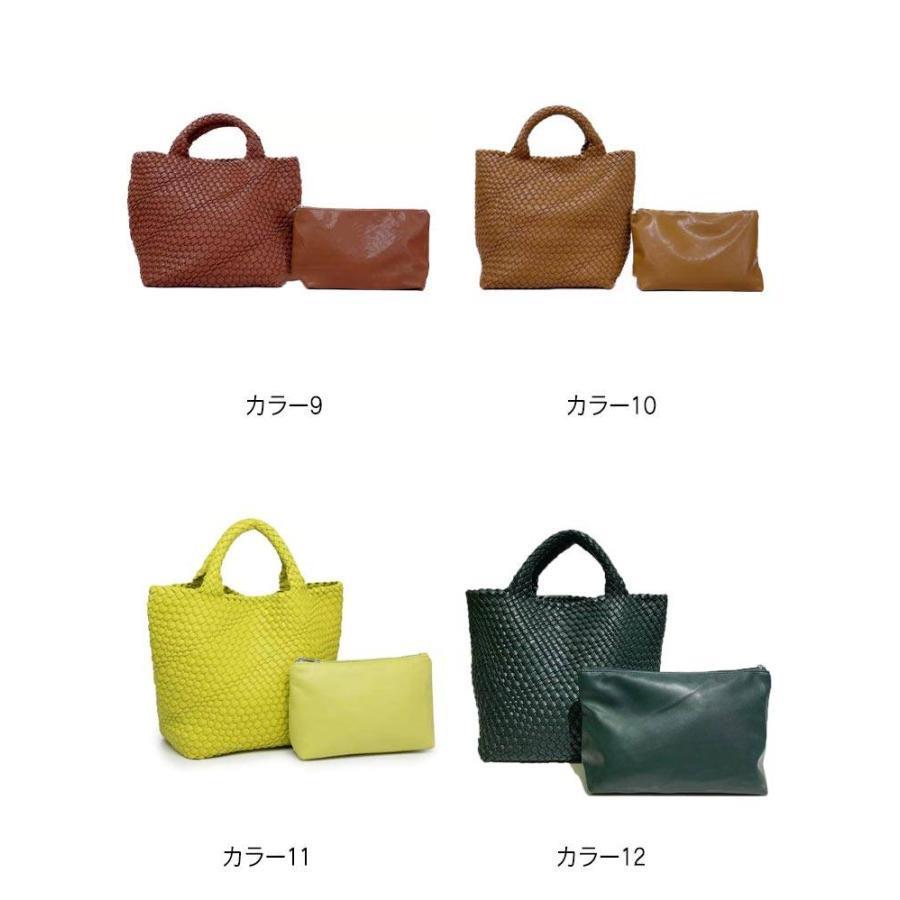 トートバッグ 上品 編み込みトートバッグ メッシュトートバッグ