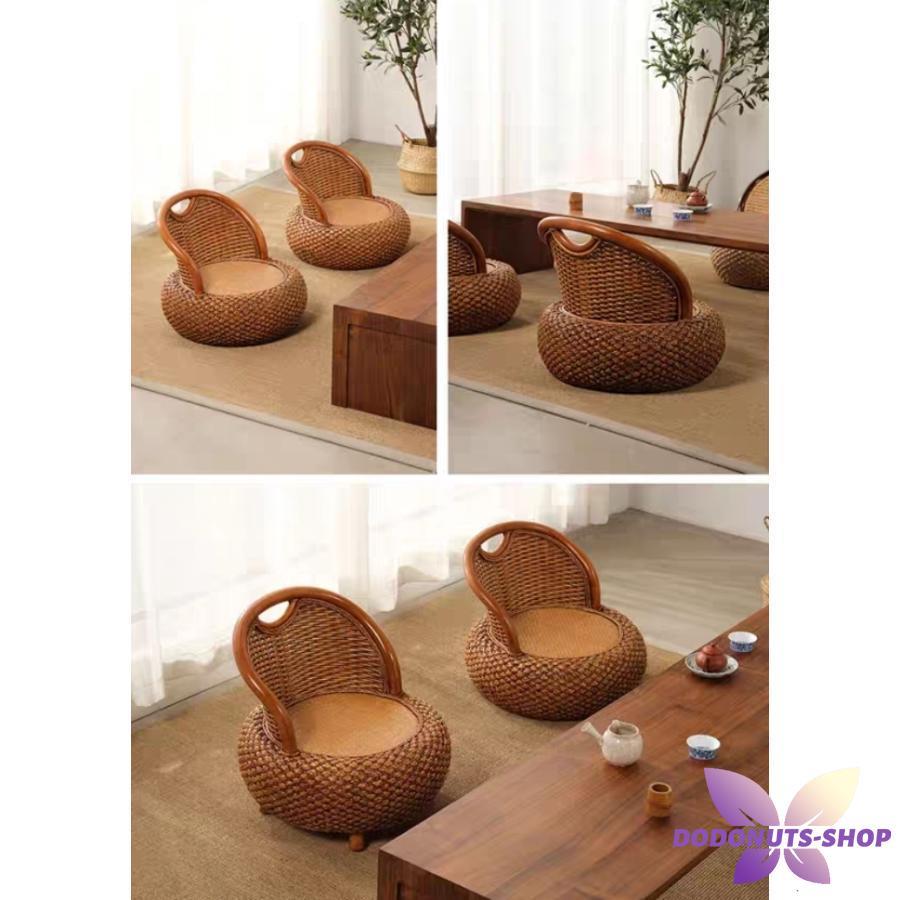 座椅子 ラタン 天然藤 椅子 籐編み イス チェア ラタンチェア 無垢材