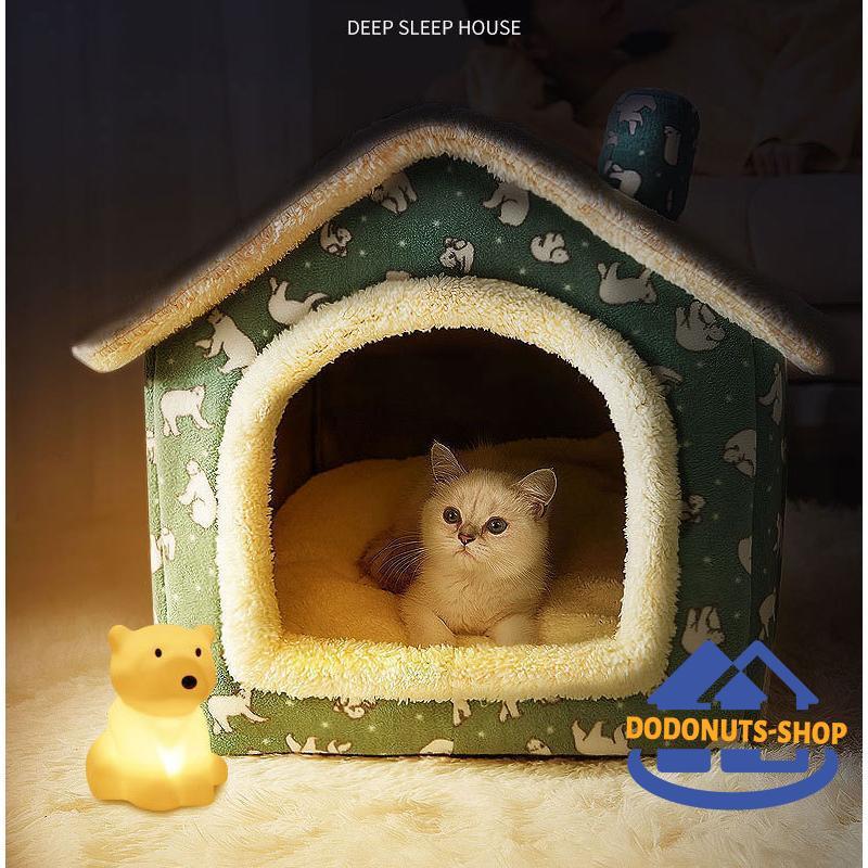 ペットハウス ドッグハウス キャットハウス 犬小屋 ペット用品 犬用 猫用 小型犬 室内用 ボア フリース もこもこ 可愛い 暖かい 折りたためる 星｜dodonuts-shop｜21