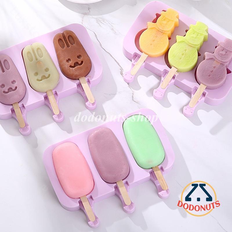 アイスキャンディーメーカー 製氷皿 シリコン かわいい 食品用シリコーン　おすすめ 取り出し簡単 DIY 50本木棒付き 涼しい 夏 手作り｜dodonuts-shop｜05