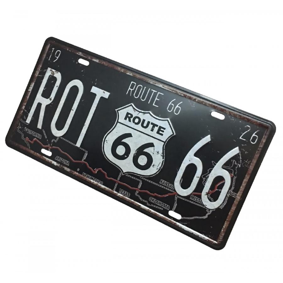 ルート66 ROUTE66 スチール おしゃれ ナンバープレート アメリカ ルート66 ROUTE66 スチール おしゃれ ナンバープレート アメリカ