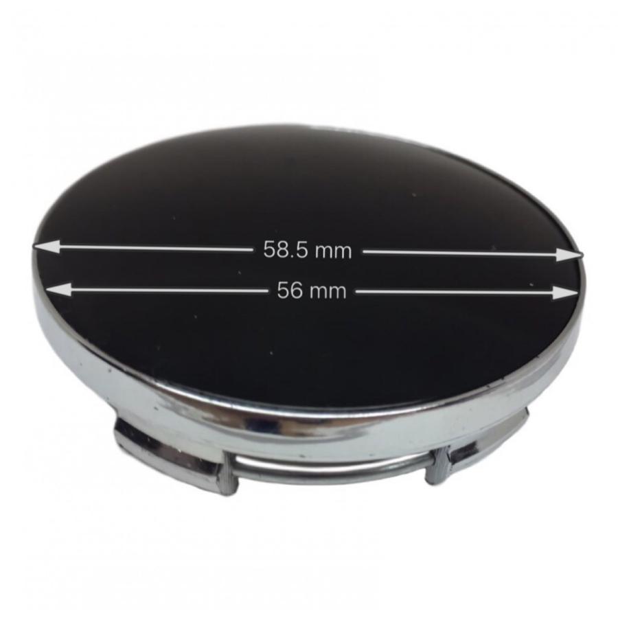車 ホイール センターキャップ 汎用 外径 58.5mm シルバー メッキ ハブ