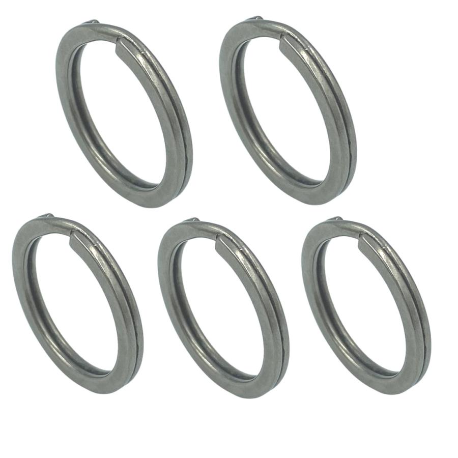 キーリング チタン製 キーホルダー チタン リング 2重リング 30mm 5個